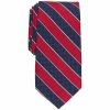 Best Pirce 😀 Club Room Men's Laurel Stripe Tie, Created For Macy's Red 😍