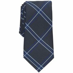 Budget 😀 Club Room Men's Otero Grid Tie, Created For Macy's Red 🛒