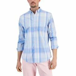 Top 10 😀 Club Room Men's Spotlight Plaid 👕 Shirt, Created For Macy's Skysail Combo 🧨