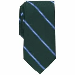 Top 10 ๐ Club Room Men's Parcell Stripe Tie, Created For Macy's Dk Green โญ