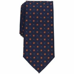 Brand new ✨ Club Room Men's Geller Classic Geometric Neat Tie, Created For Macy's Orange ⭐