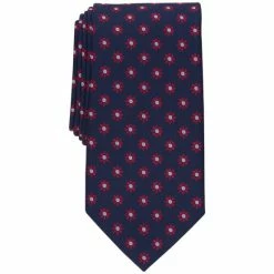 Deals 👏 Club Room Men's Classic Floral Neat Tie, Created For Macy's Red 🤩