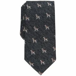Best deal 🧨 Club Room Men's Willets 🐕 Dog Tie, Created For Macy's Black 👍