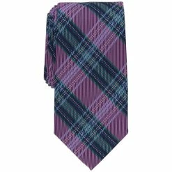 Brand new โจ Club Room Men's Benson Plaid Tie, Created For Macy's Black ๐