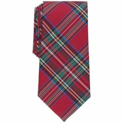 Best deal ๐ Club Room Men's Shelley Plaid Tie, Created For Macy's Red ๐