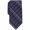 Coupon 🤩 Club Room Men's Mott Plaid Tie, Created For Macy's Black 😍