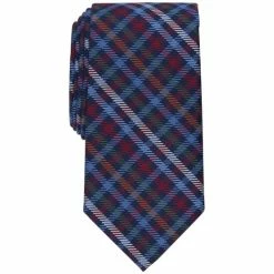 Coupon 🤩 Club Room Men's Mott Plaid Tie, Created For Macy's Black 😍