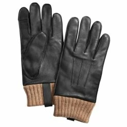Best Sale ๐ฏ Club Room Men's Leather Gloves With Cashmere Lining, Created For Macy's Chocolate ๐ฅ