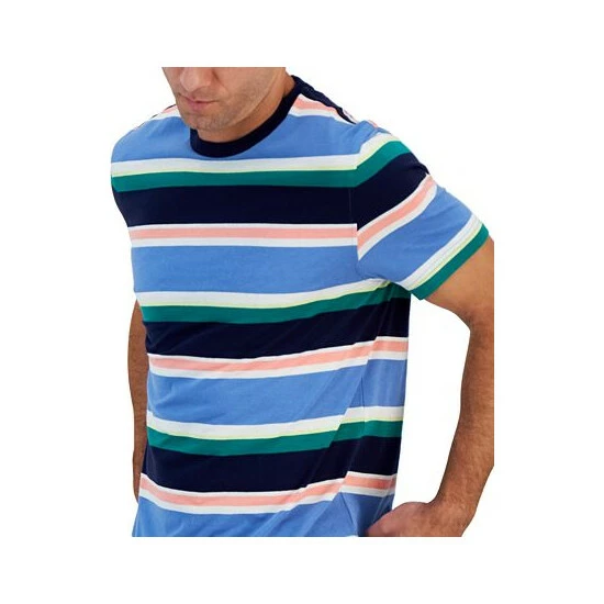 Buy ๐ Club Room Men's Eric Short-Sleeve Striped T-Shirt, Created For Macy's Camas Combo ๐ - Image 3
