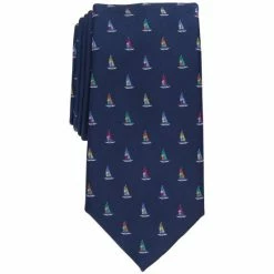 Hot Sale ✔️ Club Room Men's Classic Sailboat Neat Tie, Created For Macy's Navy ✔️