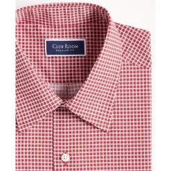 Brand new ❤️ Club Room Men's Perry Plaid Stretch 👕 Shirt With Pocket, Created For Macy's Blue Combo 🎁