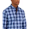 Cheap ✨ Club Room Men's Micro Dot Print Stretch Cotton 👚 Shirt, Created For Macy's Black ⭐