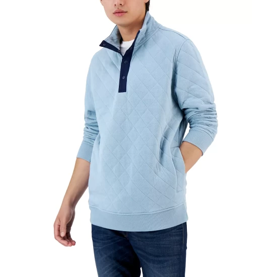 Best Sale ๐ Club Room Men's Solid Top & Plaid Bottom Pajama Set, Created For Macy's Red Navy Green ๐ฏ