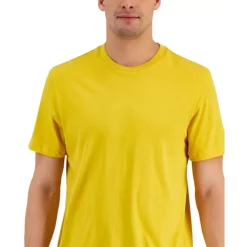 Flash Sale ❤️ Club Room Men's Short-Sleeve Plaid 👚 Shirt & 4-Way Stretch Shorts, Created For Macy's Peach Cloud 🥰