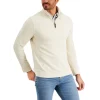 Promo 🔔 Club Room Men's Textured Cotton Sweater, Created For Macy's Deep Black 😉