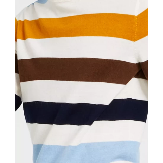 Best Pirce ๐ฅ Club Room Men's Merino Stripe Sweater, Created For Macy's Navy Blue โญ - Image 7