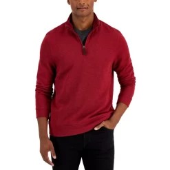 Top 10 👍 Club Room Men's Regular-Fit Pieced Colorblocked Mixed-Plaid Flannel 👕 Shirt, Created For Macy's Bright Ruby Combo ⌛