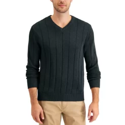 Deals โ Club Room Men's Vintage Striped Rugby Polo, Created For Macy's Med Sapphire โค๏ธ