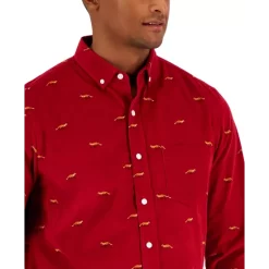 Best reviews of ❤️ Club Room Men's Pisa Medallion Print Refined Woven Short-Sleeve 👚 Shirt, Created For Macy's Navy Blue Combo 🧨