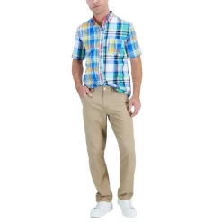 Deals โ๏ธ Club Room Men's Short-Sleeve Mixed Plaid ๐ Shirt, Created For Macy's Multi Combo โญ