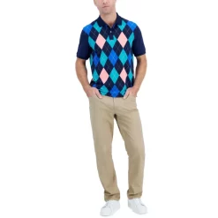 Buy 🎉 Club Room Men's Regular Fit Check 👗 Dress 👚 Shirt, Created For Macy's Pink 🛒