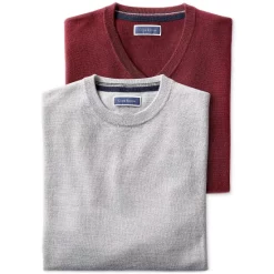 Promo ❤️ Club Room Men's Classic Fit French Rib Quarter-Zip Sweater, Created For Macy's Baby Blue 🧨