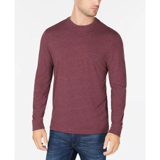 Top 10 ๐คฉ Club Room Men's Doubler Crewneck T-Shirt, Created For Macy's Deep Black ๐ - Image 3