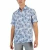 Best reviews of 🤩 Club Room Men's Gone Classic-Fit Leaf Print Linen Short-Sleeve 👚 Shirt, Created For Macy's Winter Ivory Combo ✨