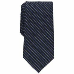 Brand new 🌟 Club Room Men's Watts Striped Tie, Created For Macy's Black ⌛