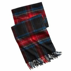 Cheap โค๏ธ Club Room Men's Plaid Cashmere Scarf, Created For Macy's Blue Plaid ๐งจ