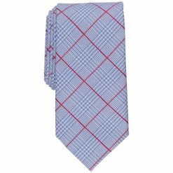 Deals ✔️ Club Room Men's Plaid Tie, Created For Macy's Blue 🤩